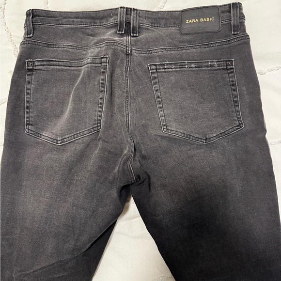 ZARA grey sculpt skinny jeans with lizard stripe down legs - Picture 5 of 5